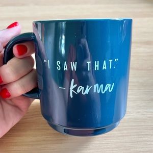 Karma Large Blue Mug